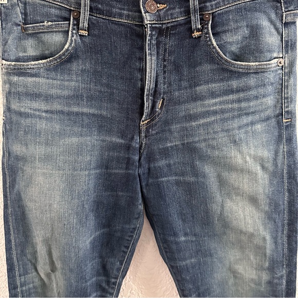 Citizens of Humanity Size 27 Medium Wash Slim Straight Jeans Made in USA - Picture 4 of 14